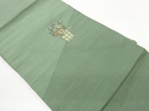 手桶に菊模様織出し名古屋帯